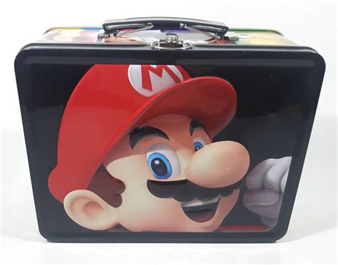 mario brothers vintage metal mini lunch box|Mario Metal Lunch Box for sale .